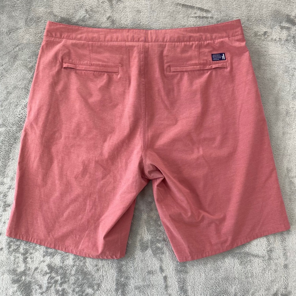 JOHNNIE-O Shorts Men 38 Malibu Red Excellent Hybrid Performance JMSH1530 Stretch